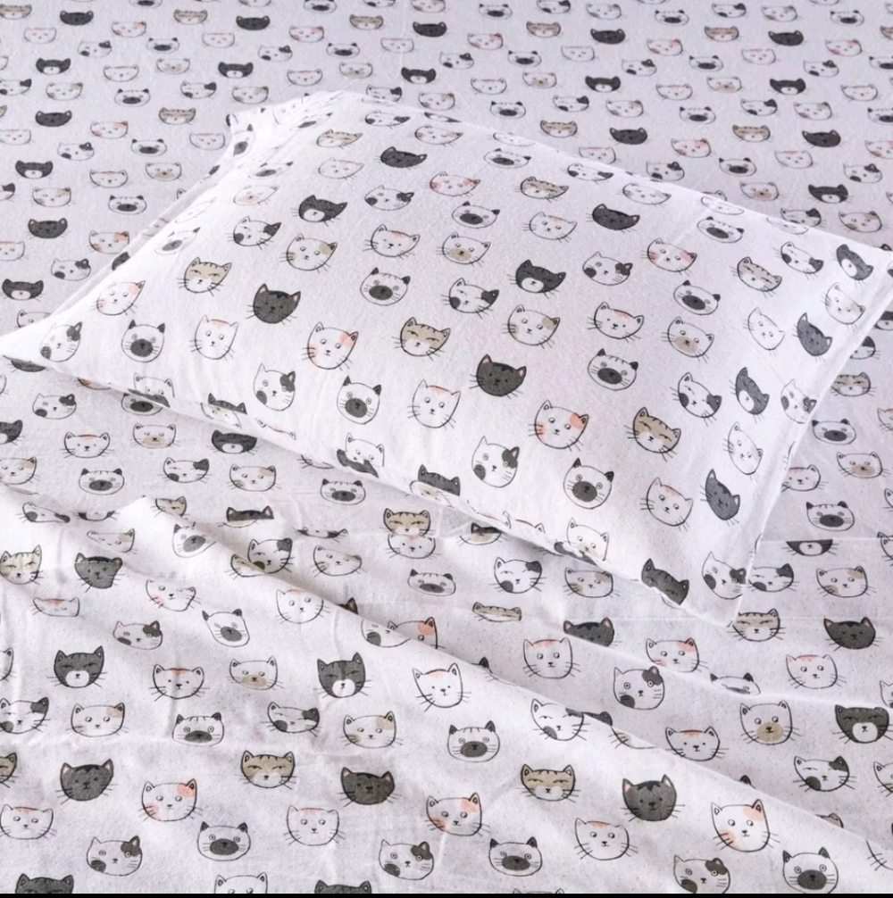 Intelligent Design Queen Cozy Soft Cotton Flannel Printed Sheet Set
